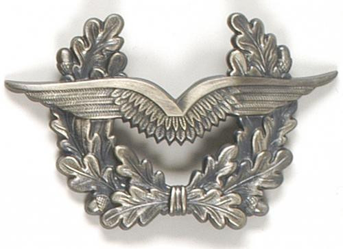 Schirmmützenabzeichen 'orig. Bw Metall Luftwaffe'
