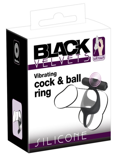 Black Velvets Cock Ball Ring