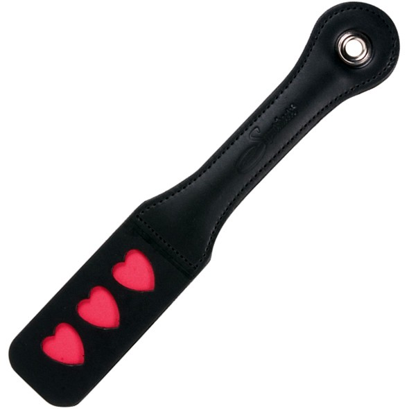 Paddle with heart pattern