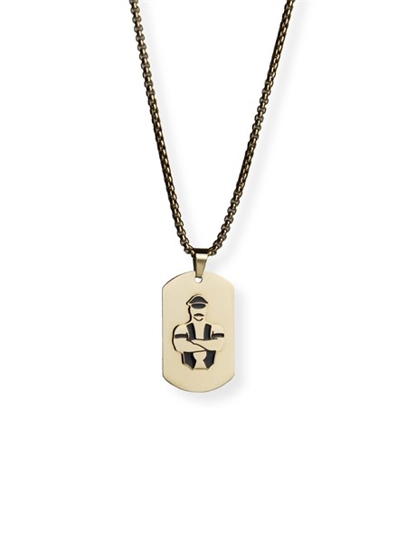 Master of the House Dogtag Kette - gold