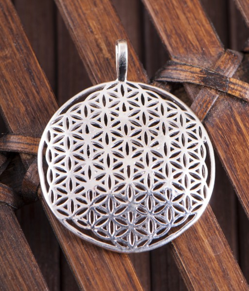Completed Flower of Life curved, pendant