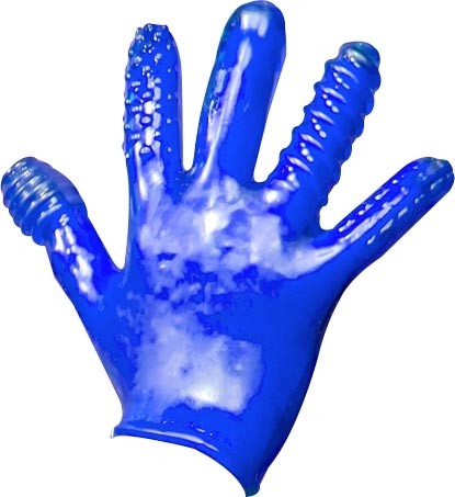Handschuh 'Fingerfuck' - blau
