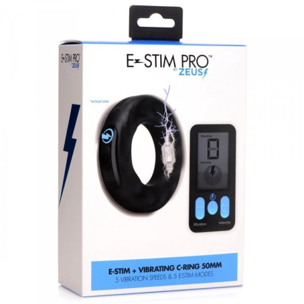 Vibro & E-Stim Penis Ring 50 mm