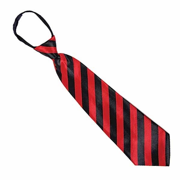 Krawatte rot/schwarz gestreift