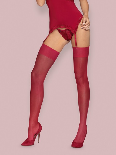 Rubinfarbene Stockings