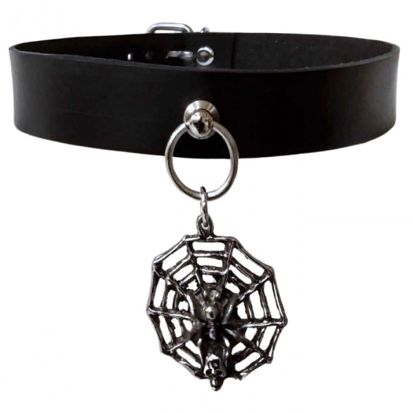Choker Necklace Spider & Skull