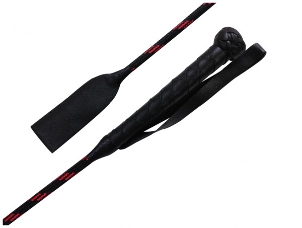 Red Black Classic Riding Crop