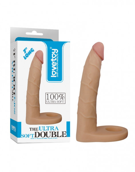 Ultra Soft Dildo mit Cockring -Verpackt