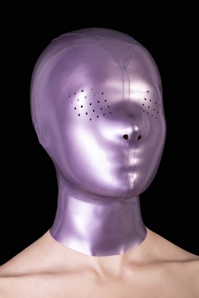 Latex-Maske mit perforierten Augen vorne