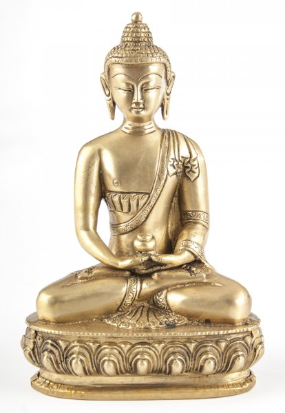 Buddha Amithaba aus Messing