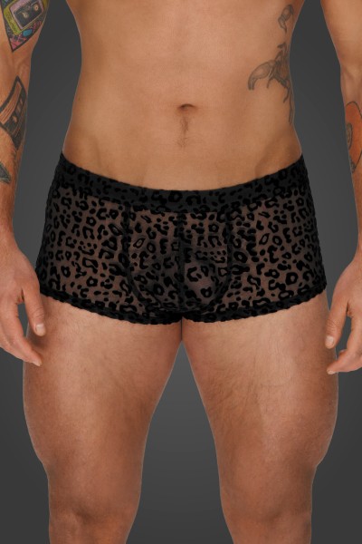 Shorts with leopard print