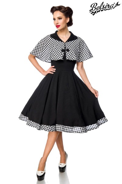 Swing Dress with Cape