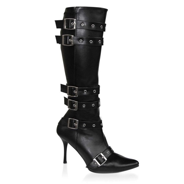 Spicy-138 - Knee Boots with Buckles