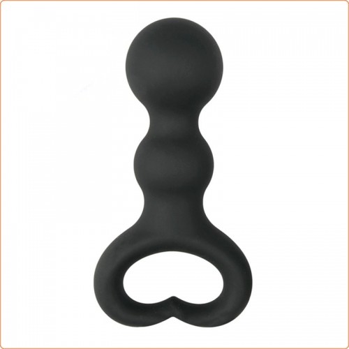 Silicone Butt Plug with Heart Ring