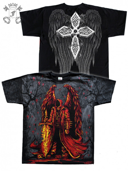 T-Shirt mit Gothic-Print