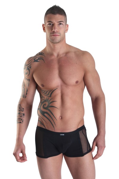 Boxer-Short mit seitlichen Tüll und Netzstoff