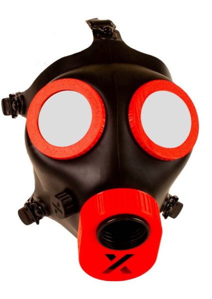 Monster Red Gummi Maske