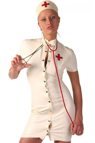 Latex Kleid - Nurse - Krankenschwesterkostüm
