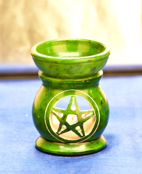 Green Aroma Lamp Pentagram