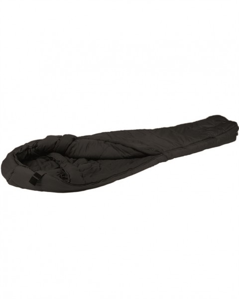 Mumienschlafsack mit Innentasche schwarz