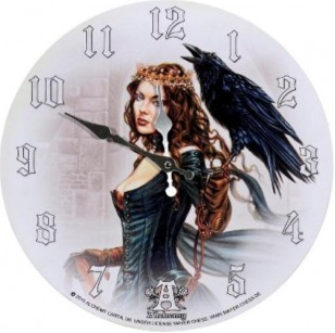 Wall clock 'Tarot Queen'