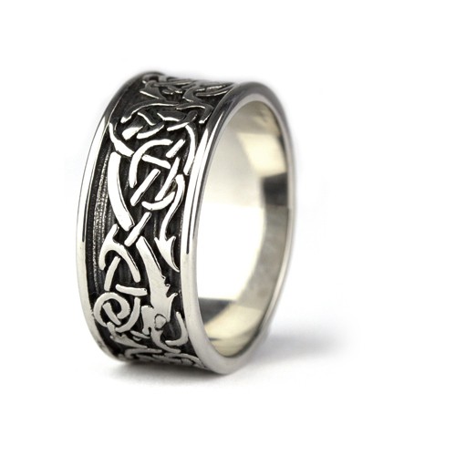 Ring 'keltisches Design' Edelstahl