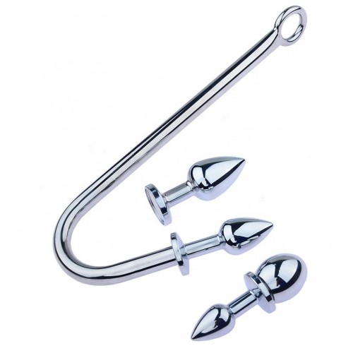 Anal hooks with interchangeable plugs