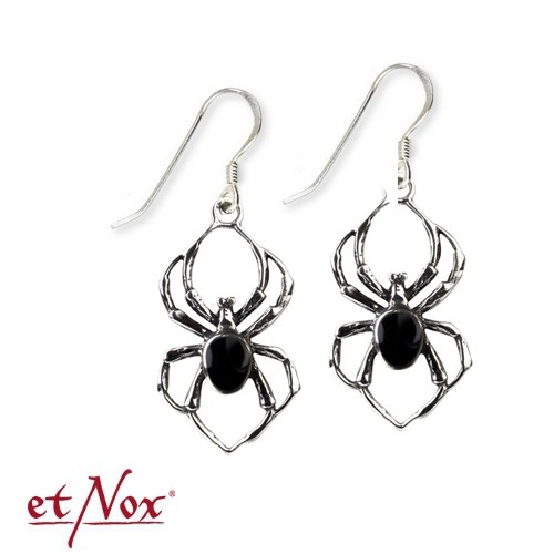 Earrings 'Black Spider'