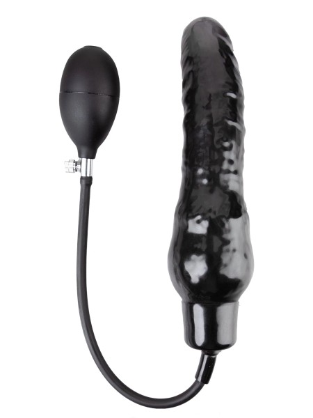 Inflatable large dildo made from molded rubber