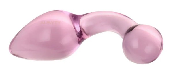 Pink glass plug