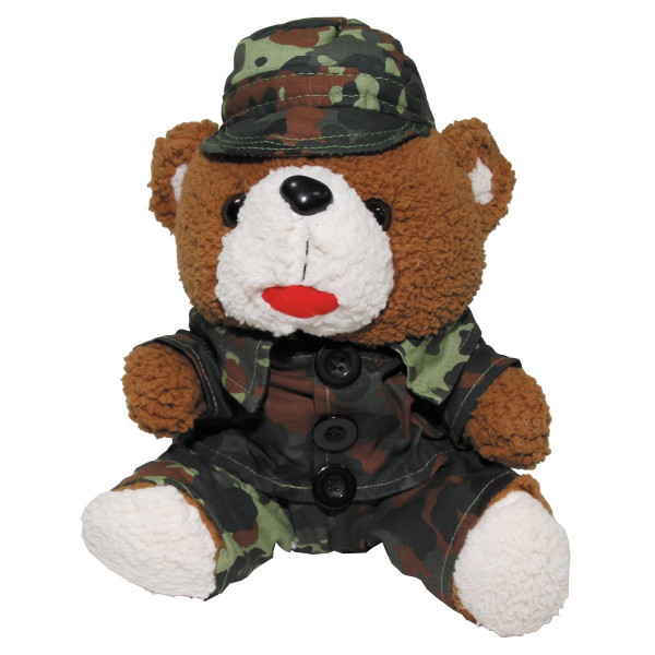 Teddybär mit Anzug und Mütze