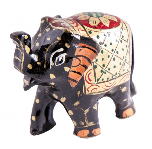 Wooden Lucky Elephant - Hand Painted