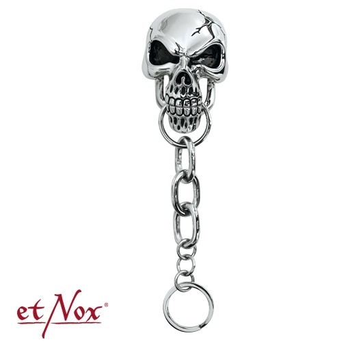 Schlüssel- und Portemonnaiekette 'Skull'
