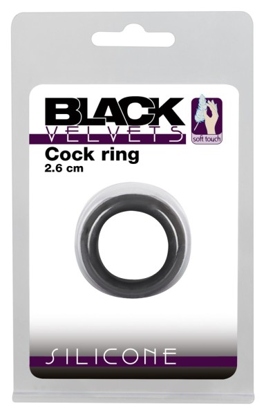Black Velvets Cock Ring 2 6 cm