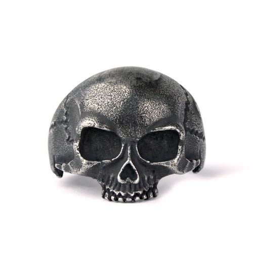 Ring 'Gun Metal Skull' Edelstahl