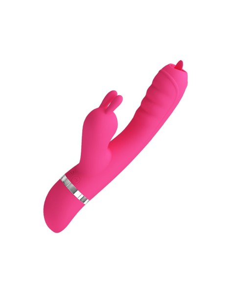 Rabbitvibrator mit Saugfunktion pink