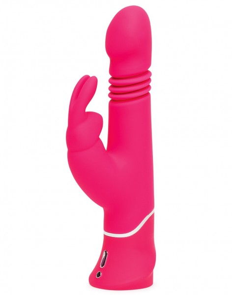 HappyRabbit Realistischer Stoßender Vibrator pink