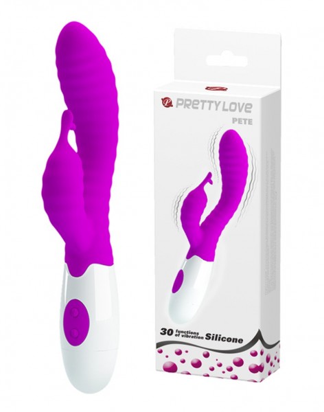 Pretty Love Pete - Curved G-spot Rabbit Vibrator mit Verpackung