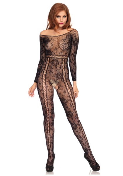 Bodystocking schulterfrei ouvert