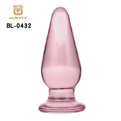 Pink glass plug