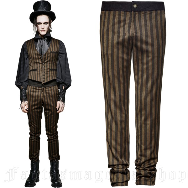 Striped pants in Victorian style