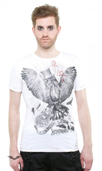 T-Shirt Eagle Skull weiß