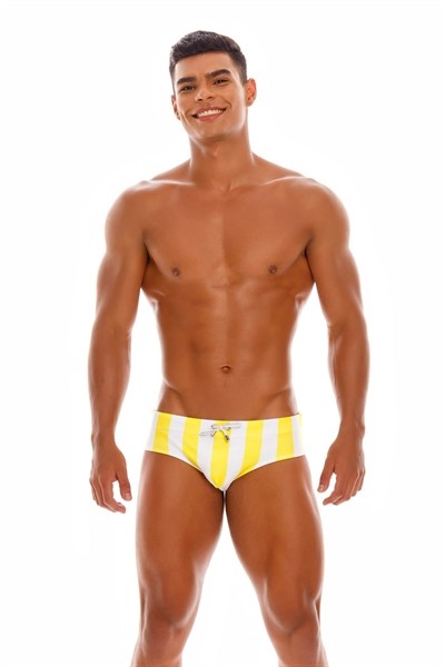 Yellow swim trunks