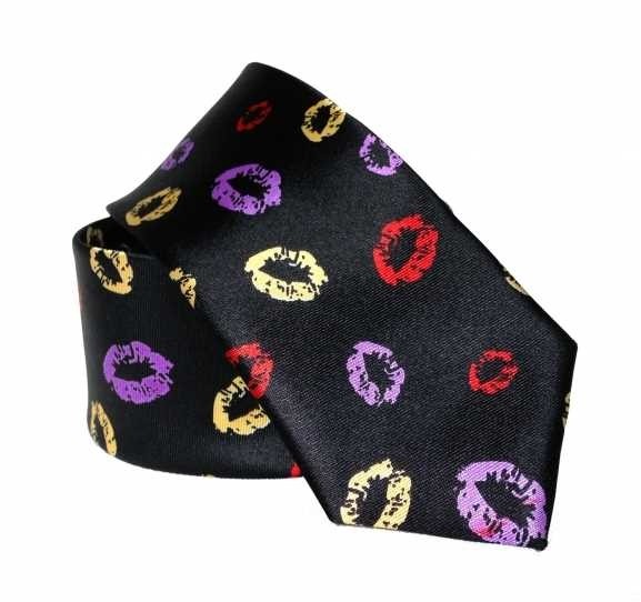Krawatte mit Kuss-Motiv