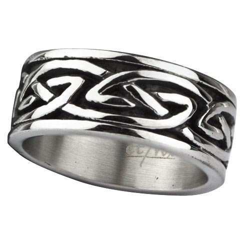 Stainless steel ring Celtic design
