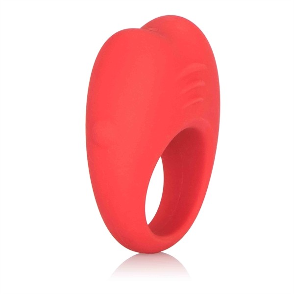 Vibrierender Cock Ring - wiederaufladbar - rot