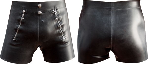 Latex Shorts 'Front Flap'