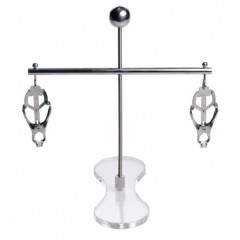 Breast clamp with stand