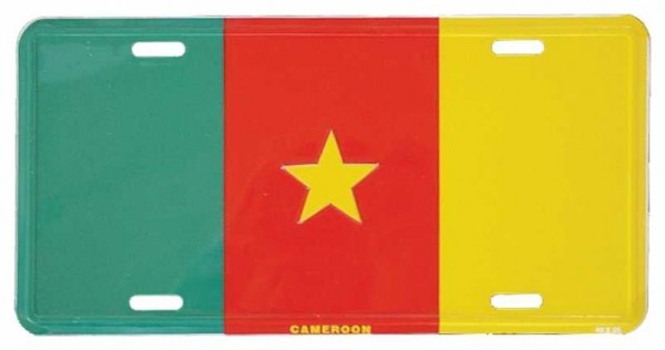 Blechschild Camerun
