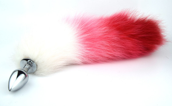 Zweifarbiger Foxtail Analplug